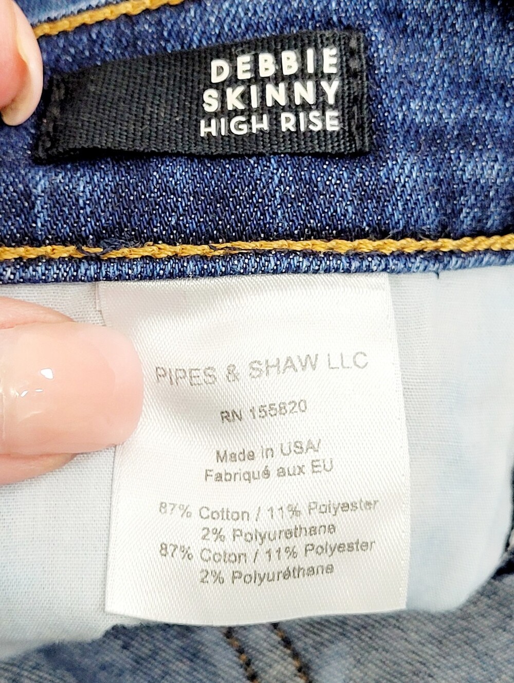 VERONICA BEARD Debbie High Rise Skinny Denim Jeans With Side Button Vent Size 26 - Picture 6 of 9